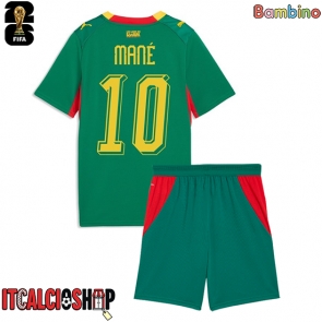 Senegal Sadio Mane #10 Seconda Maglia Bambino Mondiali 2026 Manica Corta (+ Pantaloni corti)